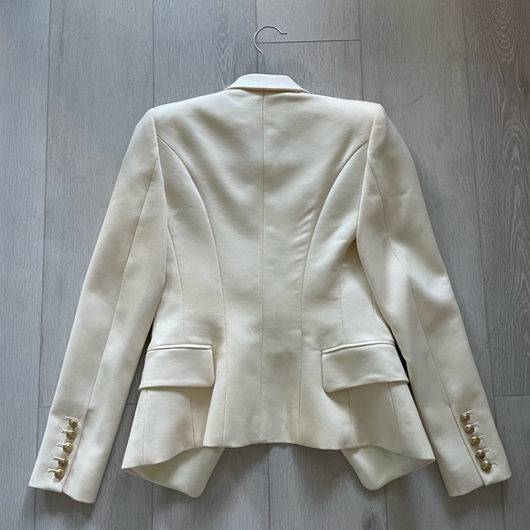 Balmain X H&M Ivory Blazer Sz 2 - Picture 5 of 8
